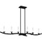 Quoizel Oakley Linear Chandelier 6 Lights Earth Black OAK644EK - alternate 2